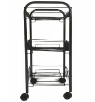 APT AG952 Regál na kolečkách 64 x 44 x 26 cm černá