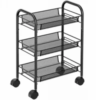 APT AG952 Regál na kolečkách 64 x 44 x 26 cm černá
