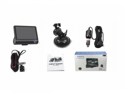 GGV Parkovací kamera do auta FULL HD, LCD TFT 4" černá