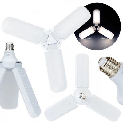 Vergionic 2342 Tříramenná skládací LED žárovka 60 W, E27, 4000K, neutrální bílá