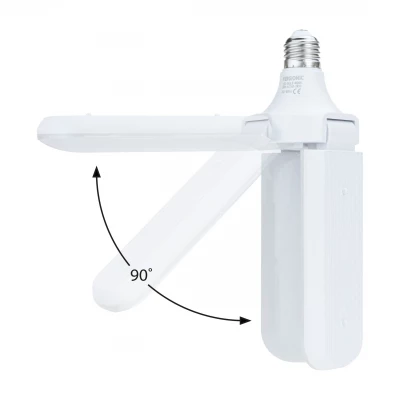 Vergionic 2342 Tříramenná skládací LED žárovka 60 W, E27, 4000K, neutrální bílá