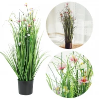 Vergionic 7052 Umělé luční květiny v květináči, 70 cm