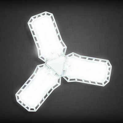 Vergionic 4108 Tříramenná skládací LED žárovka 45 W, E27, 3000K, teplá bílá