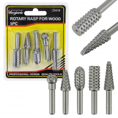 Vergionic 2341 Rotační pilníky na broušení dřeva 5 ks