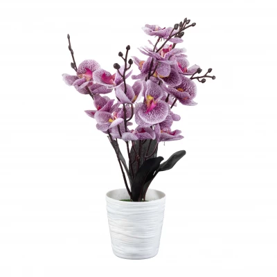 Vergionic 2308 Orchidej květina umělá v květináči, 40 cm