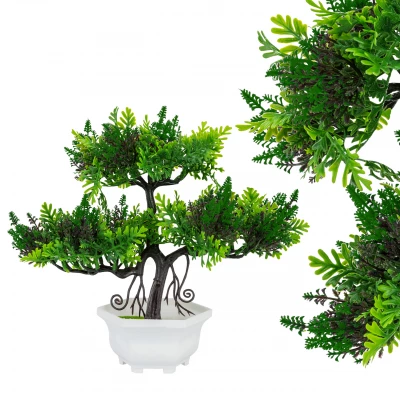Vergionic 7036 Umělá Bonsaj v květináči, 27 cm