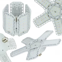 Vergionic 4109 Päťramenná skladateľná LED žiarovka 80 W, E27, 6500 K, studená biela