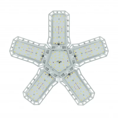 Vergionic 4109 Päťramenná skladateľná LED žiarovka 80 W, E27, 6500 K, studená biela