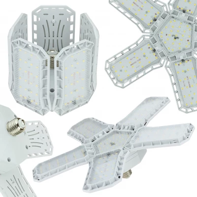 Vergionic 4109 Päťramenná skladateľná LED žiarovka 80 W, E27, 6500 K, studená biela