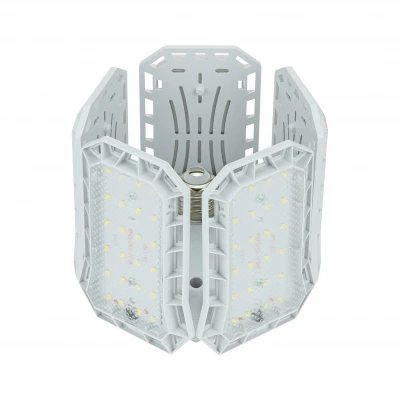 Vergionic 4109 Päťramenná skladateľná LED žiarovka 80 W, E27, 6500 K, studená biela