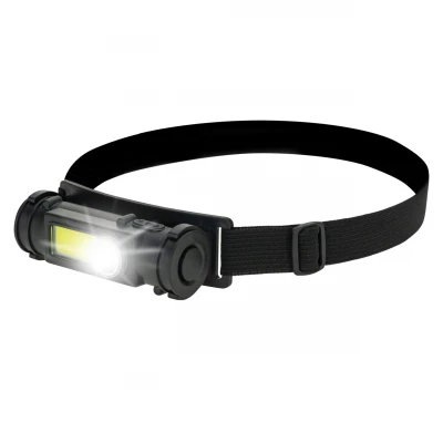 Vergionic 7180 Čelovka LED XPE + COB, 800 mAh, 350lm, 6500K, 4 v 1 černá