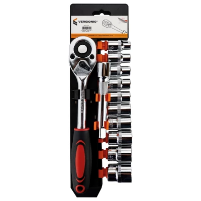 Vergionic 7342 Gola sada s ráčnou 1/2'' + 10 ks nástrčných klíčů