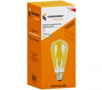 Vergionic 7553 Dekorativní LED žárovka 12W, E27, 3000K, teplá bílá