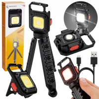 Vergionic 7573 LED svietidlo so statívom, dobíjacie, 400mAh, 450lm, 5 v 1