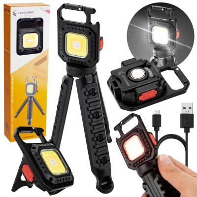 Vergionic 7573 LED svietidlo so statívom, dobíjacie, 400mAh, 450lm, 5 v 1