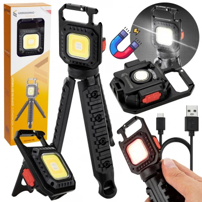 Vergionic 7573 LED svietidlo so statívom, dobíjacie, 400mAh, 450lm, 5 v 1