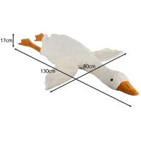 GGV Plyšová husa 130 cm bílá