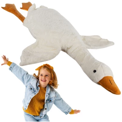 GGV Plyšová husa 130 cm bílá