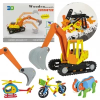 Vergionic 7094 Dřevěná 3D stavebnice kolo