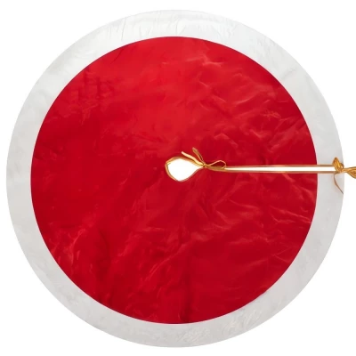 Ruhhy 22221 Deka pod vianočný stromček 90 cm červenobiela