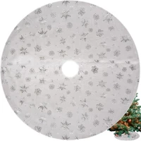 Ruhhy 22223 Deka pod vianočný stromček 78 cm, bielostrieborná