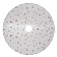 Ruhhy 22223 Deka pod vianočný stromček 78 cm, bielostrieborná