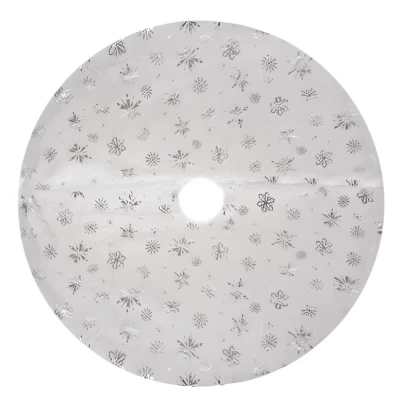 Ruhhy 22223 Deka pod vianočný stromček 78 cm, bielostrieborná