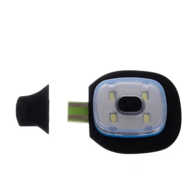 Trizand 22664 Čiapka s čelovkou USB, reflexná žltá