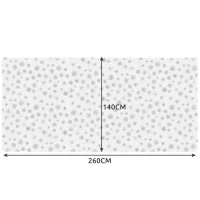 Ruhhy 22792 Vánoční ubrus 260 x 140 cm, bílostříbrná