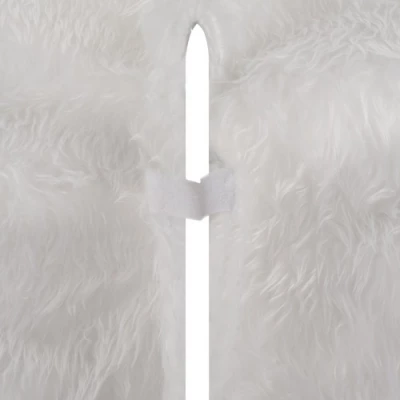 Ruhhy 22225 Deka pod vánoční stromeček, chlupatá, 78 cm, bílá