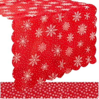 Ruhhy 22786 Vianočný behúň na stôl 180 x 35 cm červená