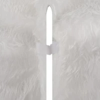 Ruhhy 22228 Deka pod vánoční stromeček, chlupatá, 150 cm, bílá
