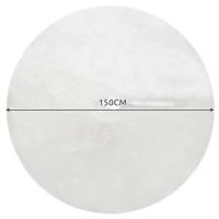 Ruhhy 22228 Deka pod vánoční stromeček, chlupatá, 150 cm, bílá