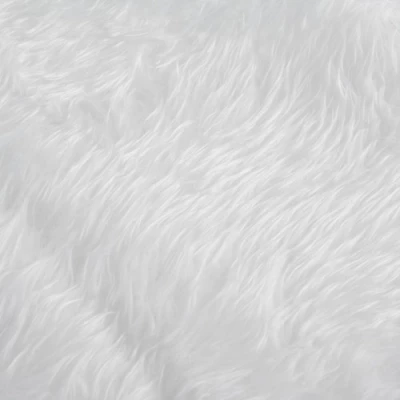 Ruhhy 22228 Deka pod vánoční stromeček, chlupatá, 150 cm, bílá