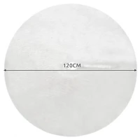 Ruhhy 22227 Deka pod vánoční stromeček, chlupatá, 120 cm, bílá