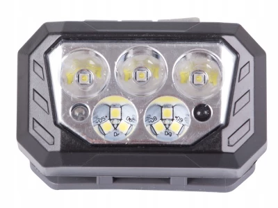 Verk 08336 Čelovka SQ-870, 3 x XHP30 + 6 x SMD