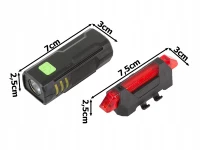 Verk 08355 Sada LED osvětlení na kolo, USB 2 ks