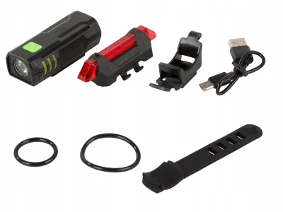 Verk 08355 Sada LED osvětlení na kolo, USB 2 ks