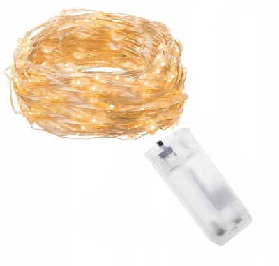AFF 3087 Svetelná reťaz na batérie 100 LED teplá biela
