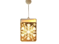 Verk 26014 Závěsná vánoční 3D LED dekorace svítící vločka