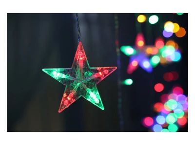 Verk 26019 Svetelný záves hviezdy 138 LED multikolor