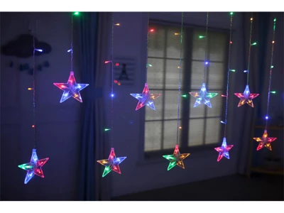 Verk 26019 Svetelný záves hviezdy 138 LED multikolor
