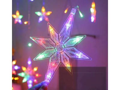 Verk 26019 Svetelný záves hviezdy 138 LED multikolor