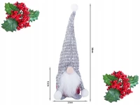 Verk 26023 Vánoční dekorace Skřítek 30 cm šedý