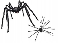 Verk 26035 Gigantický pavouk 90 cm, černá