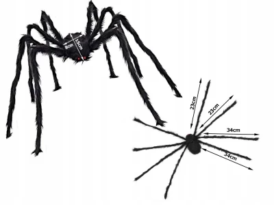 Verk 26035 Gigantický pavouk 90 cm, černá