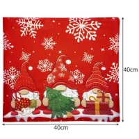 Ruhhy 22312 Obliečka na vankúš vianočný 40 x 40 cm, červená