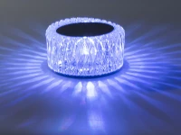 Verk 12306 Křišťálová LED stolní lampa, RGB, dotykový panel, dálkové ovládání