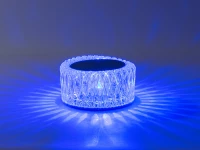 Verk 12306 Křišťálová LED stolní lampa, RGB, dotykový panel, dálkové ovládání