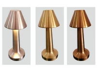 Verk 12308 LED Stolní lampa dotyková, 3 W, 1500mAh, stříbrná